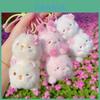 Sakura Season Cat Bear Rabbit Animal Plush Keychain With Hanging Strap For Bag Decor