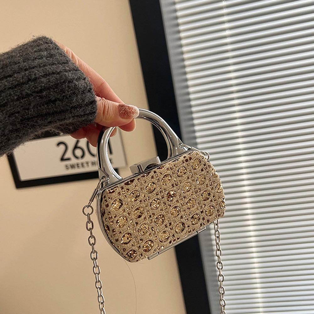 Elegant Evening Clutch Bag Korean Style Mini Banquet Chain Bag Chic Mini Crossbody Bag  Party