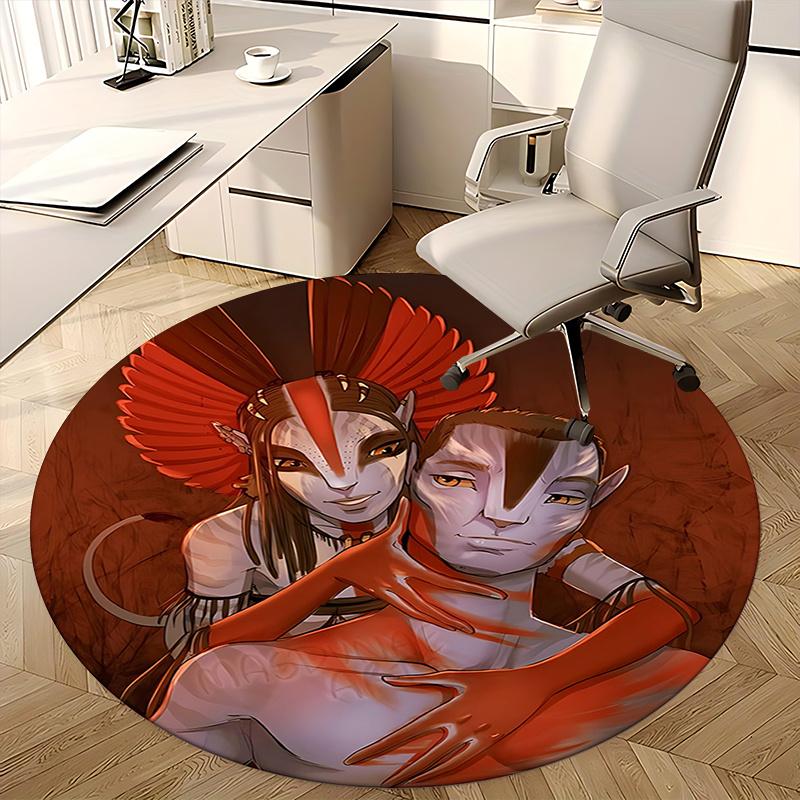 Avatar Inspired Chair Mat Round Carpet for Home Decor, Office Use, and Gifts0250b