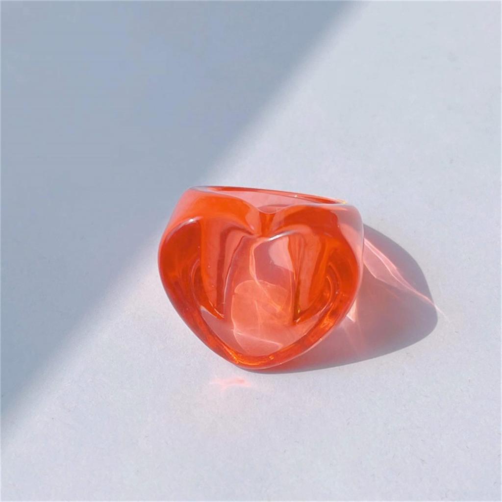 Nuovi Anelli Papa Colorati Inlaid Gemme Resina Acrilica Fatti a Mano Personalità Amorevoli Stile Y2k per Donne Ragazze Gioielli da Festa Anelli Regalo