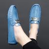 Damen Komfort Ballerinas Herren Mokassins Loafer Fahrschuhe Lässig Slip-on Unisex Übergröße Weiß Schwarz Grün Blau Lederschuhe