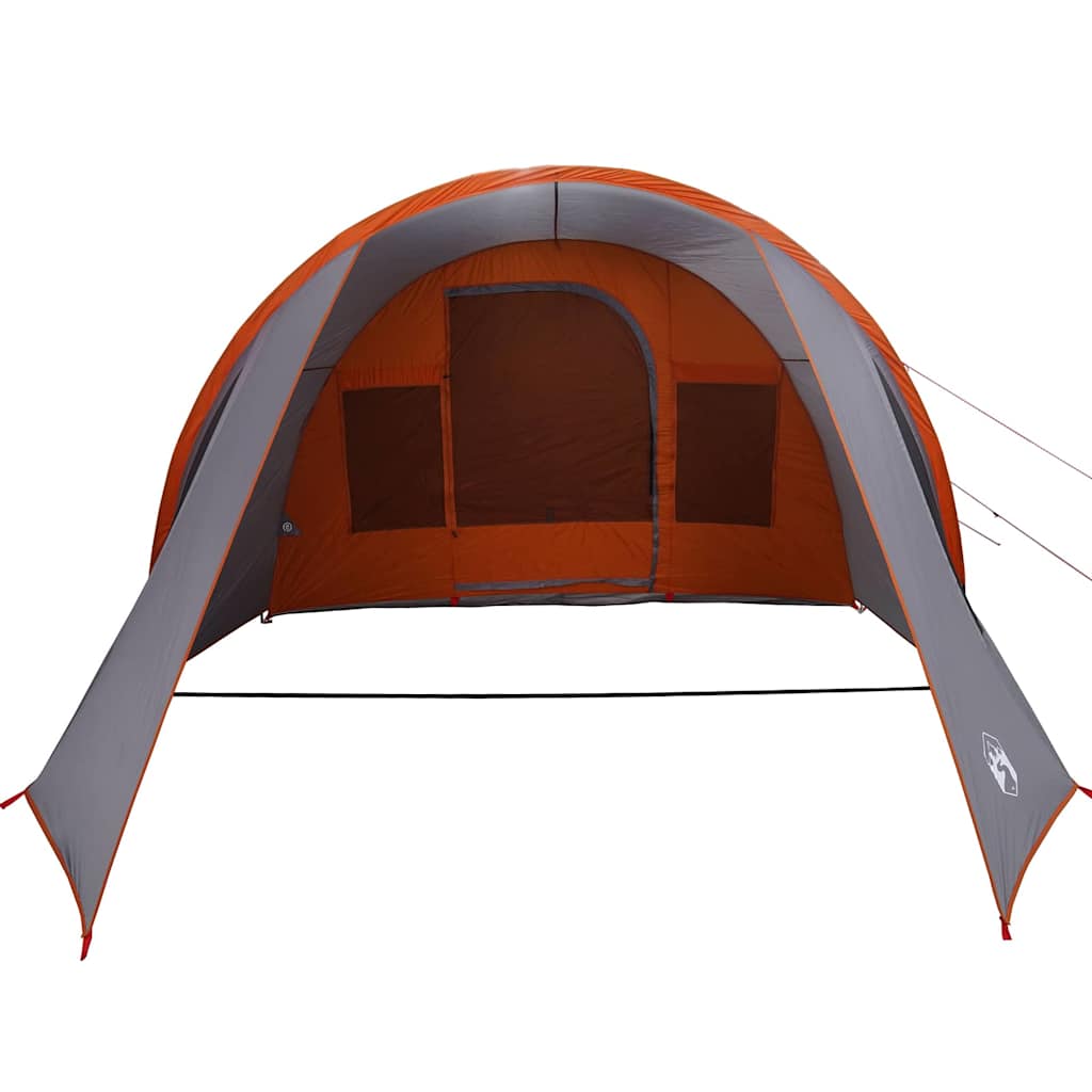 4 Person Tunnel Tent Gray and Orange 778 x 356 x 210 cm