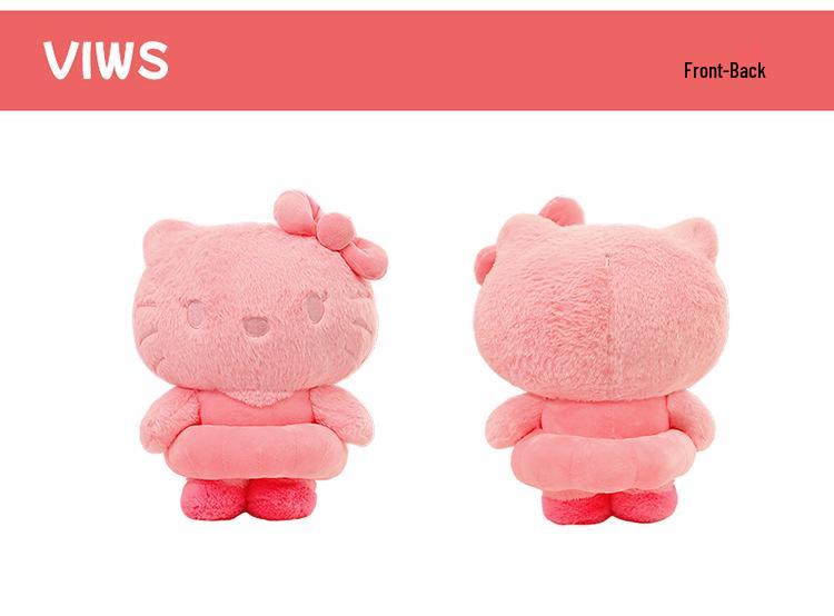 Colorful Plush KT Kitten Doll - Large Cartoon Pillow Gift for Girls