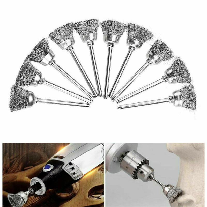 45 Pcs/set Stainless Steel Wire Brushes Practical Polishing Accessories Compatible For Dremel