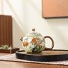 Ru kiln Jiutao series beam pot, teapot, tea maker, household ceramic tea set, tea maker, single pot opening can raise teapot
