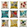 Elegant Fashion Flower Cotton Linen Cushion Cover For Home Bed Sofa Decor 45cm