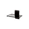 Soap Dish - Matte Black - 1 Unit - 2 Strips - Max Load 900 Gr