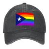 2026 Puerto Rican Rainbow Pride Flag Baseball Cap Luxury Brand Fishing Cap Luxury Cap Luxury Man Hat Golf Women Men's