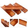 4Pcs Wooden Napkin Holder Multipurpose Rectangular Serving Tray for Sushi Towel Dish Elegant Kitchen Tableware
