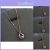 Stylish Titanium Steel Charm Necklace For Women Featuring Colorful December Lanterns And Sparkling Zirconia