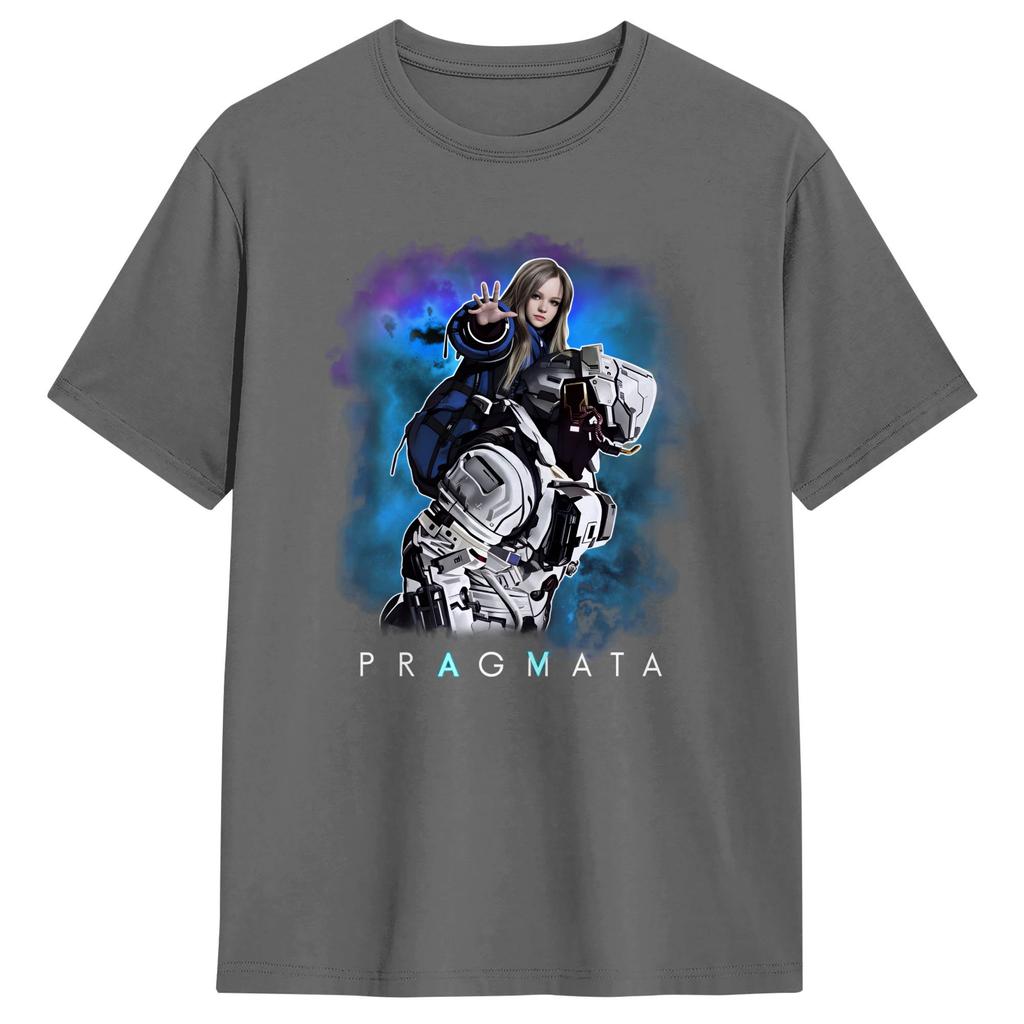 Pragmata Diana Scifi Gamer TShirt Unisex Aesthetic TShirts Summer O Neck Novelty Tees Print Oversized Clothes