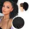 Synthetischer Krallenclip im Dutt Pferdeschwanz Perückenverlängerung Lose Wellig Lockig Kordelzug Pferdeschwanz Perücke für elegante Frauen Alltagskleidung