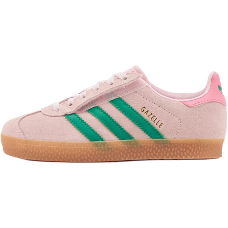 Adidas Gazelle Comfort Closure El C Clear Pink Court Green Kids Sneakers Bliss-Pink JQ7837