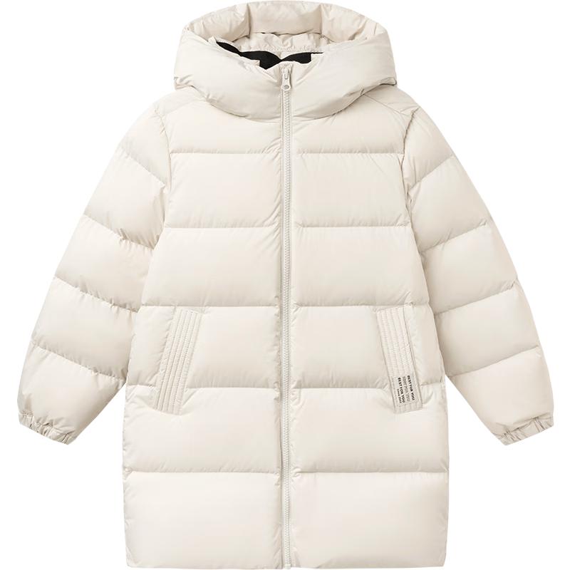 Balabala Kids' Mid-Length Hooded Down Jacket
