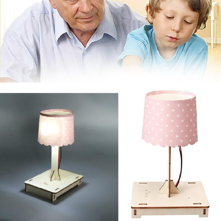 Sustainable Touch Activated Study Light For Physics Education Easy To Assemble Sensor Night Lamp With Natural Wood Design