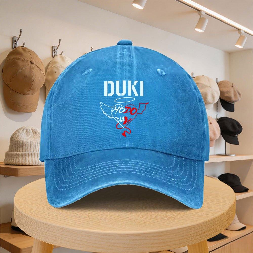 A MenS Baseball Cap Featuring a HeartShaped Wing And Flame Graffiti Design from DUKE This Stylish And Casual Hat Is Adjustabl