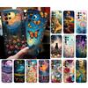 Oil Painting Flower Cat Art Phone Case For Samsung Galaxy A52S A21S A33 A23 A13 A14 A32 A52 A53 A54 A51 A71 A15