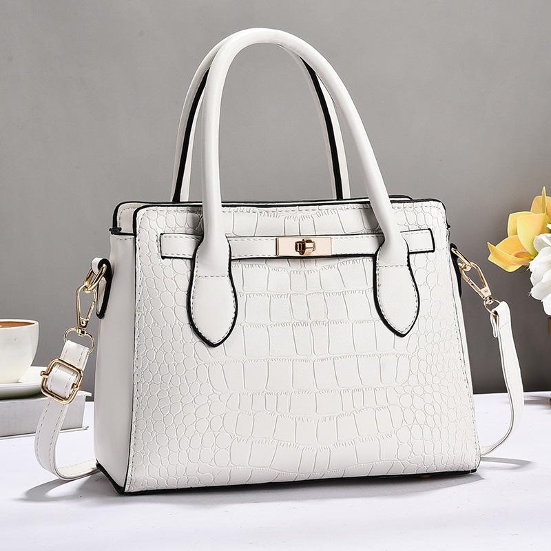 

Женская сумка 2025: Трендовая структурированная сумка-тоут и кроссбоди, на одно плечо, модный и атмосферный дизайн белый