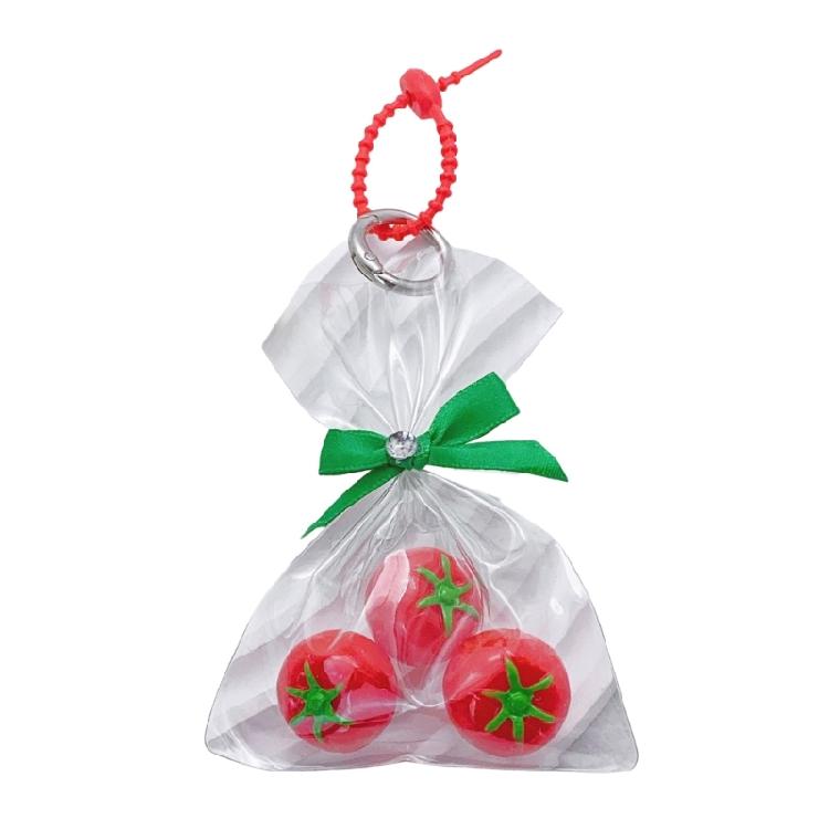 Cute Tomato Leaf Keychain Accessories Fashionable Tomato Keychain Unique Bag Hanging Charm for Backpacks or Handbags 1