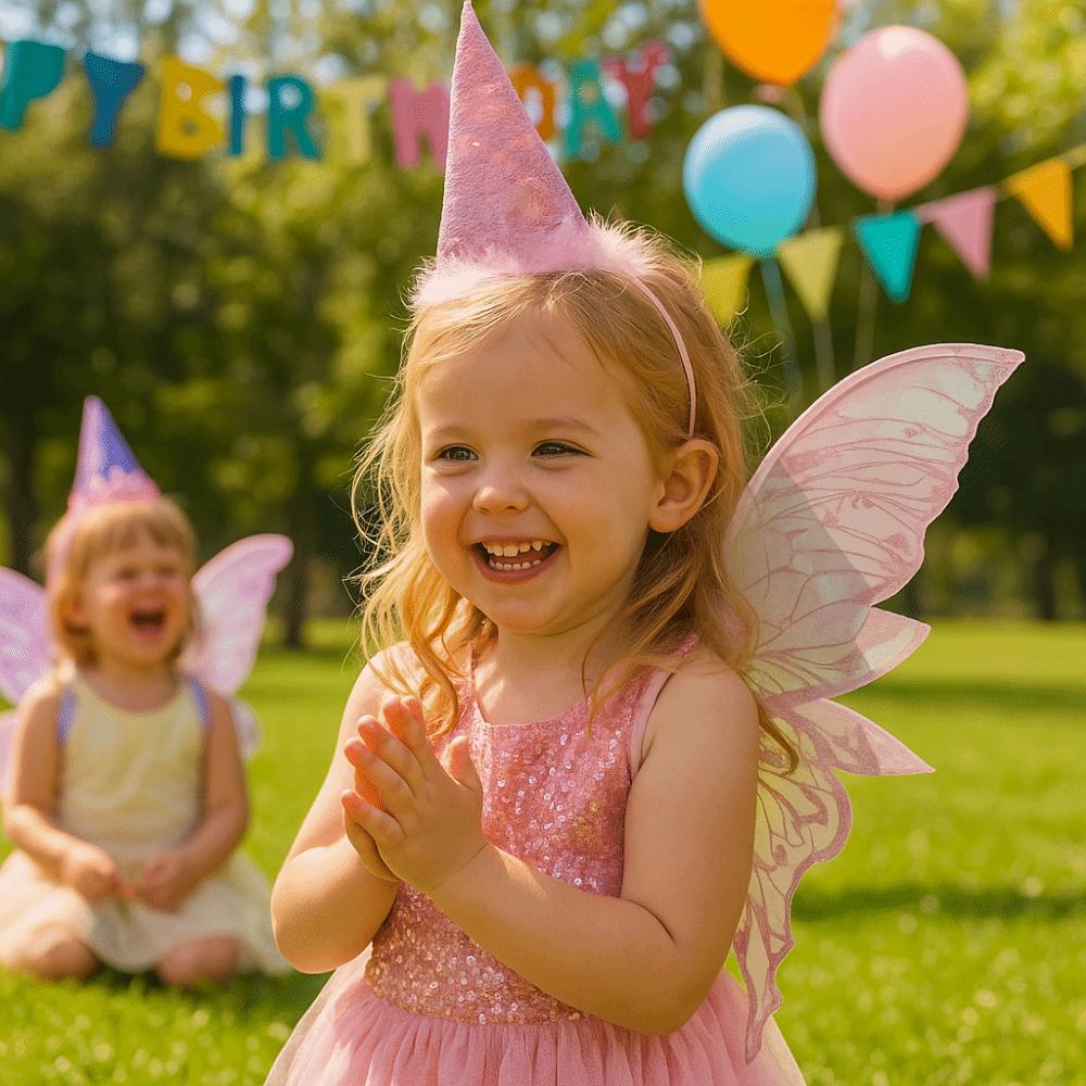 Sternenstab Feenkostüm Set Elfenohren Glitzernde Engelsflügel Feen Schmetterlingsflügel für Kinder Erwachsene