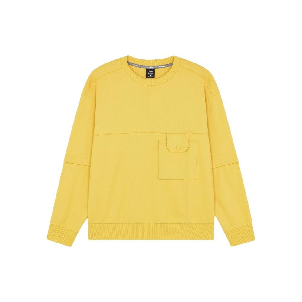 New Balance Pocket Sweatshirt Asia Sizing Yellow Men s AMT21369-HCM M
