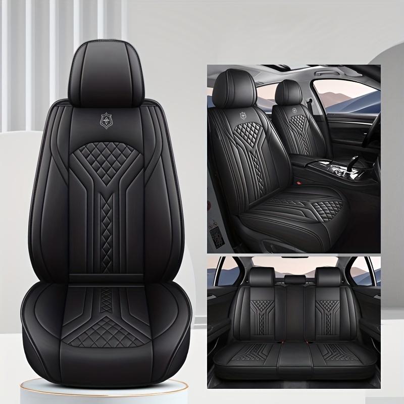All-Season Universal Car Seat Cushion, Full-Coverage Car Seat Cover, Wear-Resistant Faux Leather Car Seat Cover, 5-Seater Car Cushion