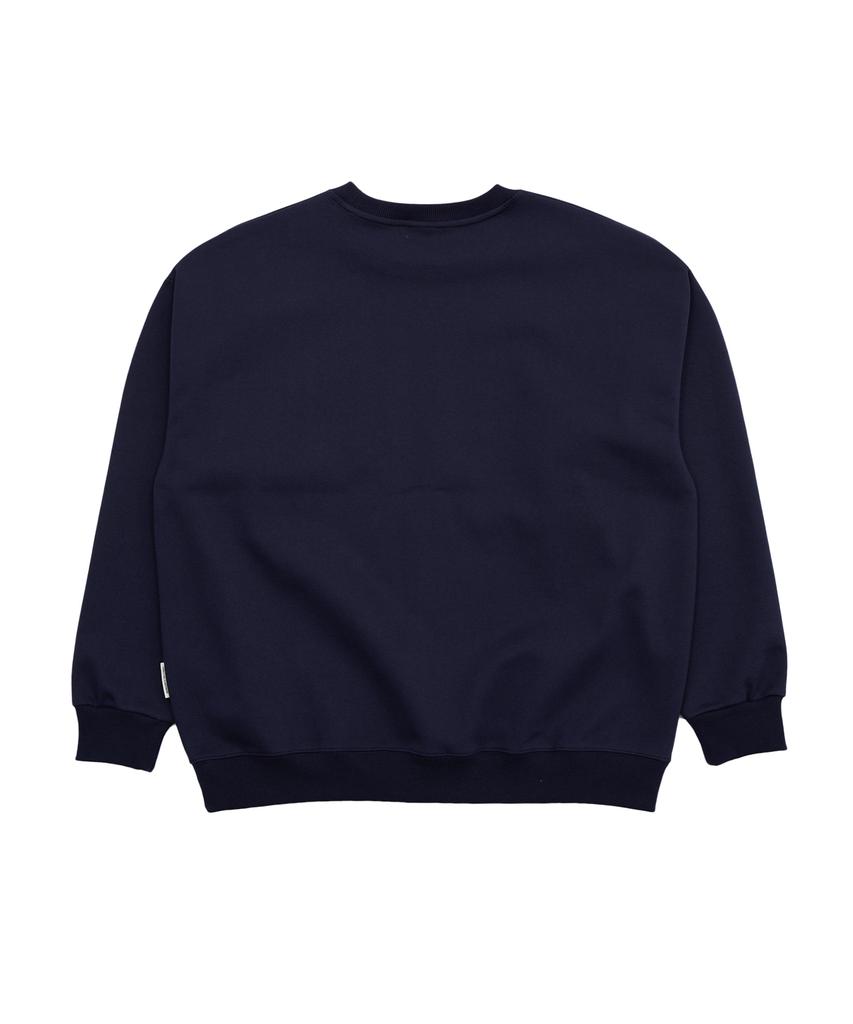 DOUBLE JD Point Label Sweatshirt (Navy)