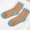 5Pairs Thickened Floor Plush Socks Winter Warm Boat Socks Women Coral Fleece Socks  For Female Men