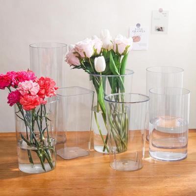 Acryl Transparenter Blumeneimer - Druck- und Sturzfest für Innendekoration und Blumenarrangements