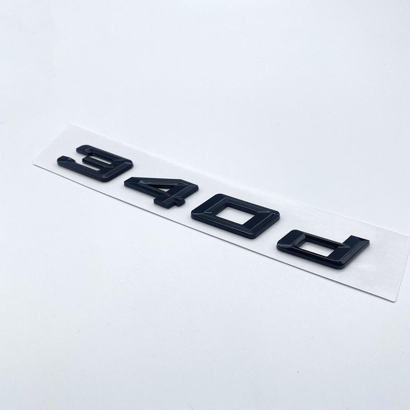 Insignias de Desplazamiento Trasero del Nuevo Serie 3 de BMW: Pegatinas 350d, 340d, 335d, 330d, 318d.