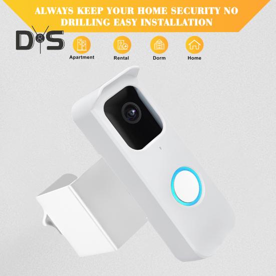 Türklingelhalterung Diebstahlsichere Video-Türklingelkamerahalterung Regenschutzdesign Einfache Installation Türklingelhalterung