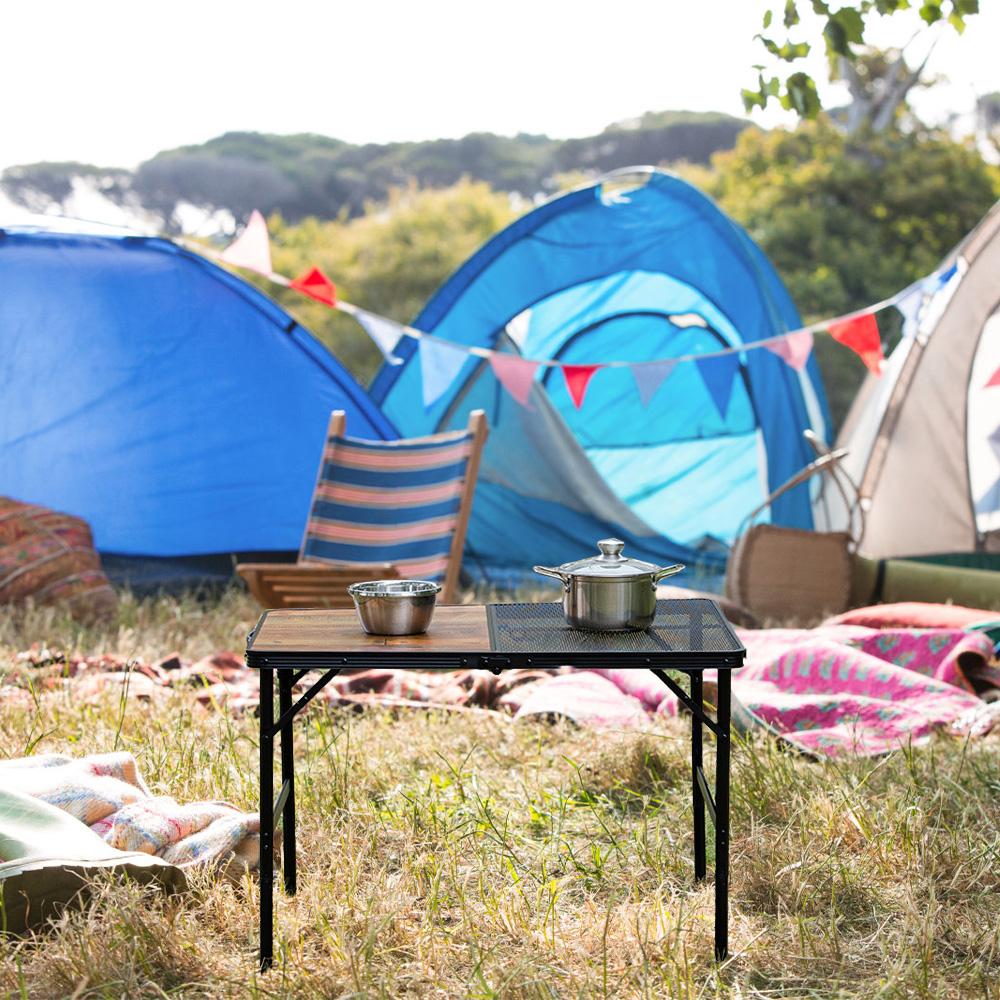 Camping Folding Table Portable Outdoor Picnic Table Adjustable Height Camping Desk