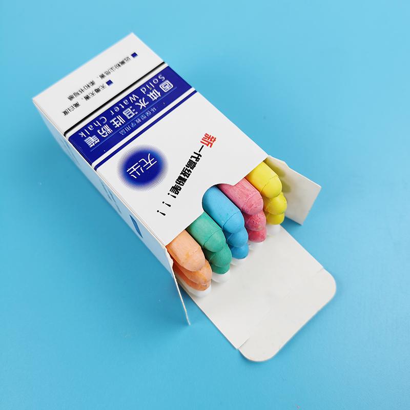 Washable, Vivid Water-Soluble Chalk: Dust-Free, Colorful, Erasable, with Clip for Teachers and Kids