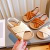 Letnie buty plażowe dla dziewczynek Styl etniczny Dziecięce sandały casualowe Miękka podeszwa Modne buty dziecięce Retro Buty księżniczki