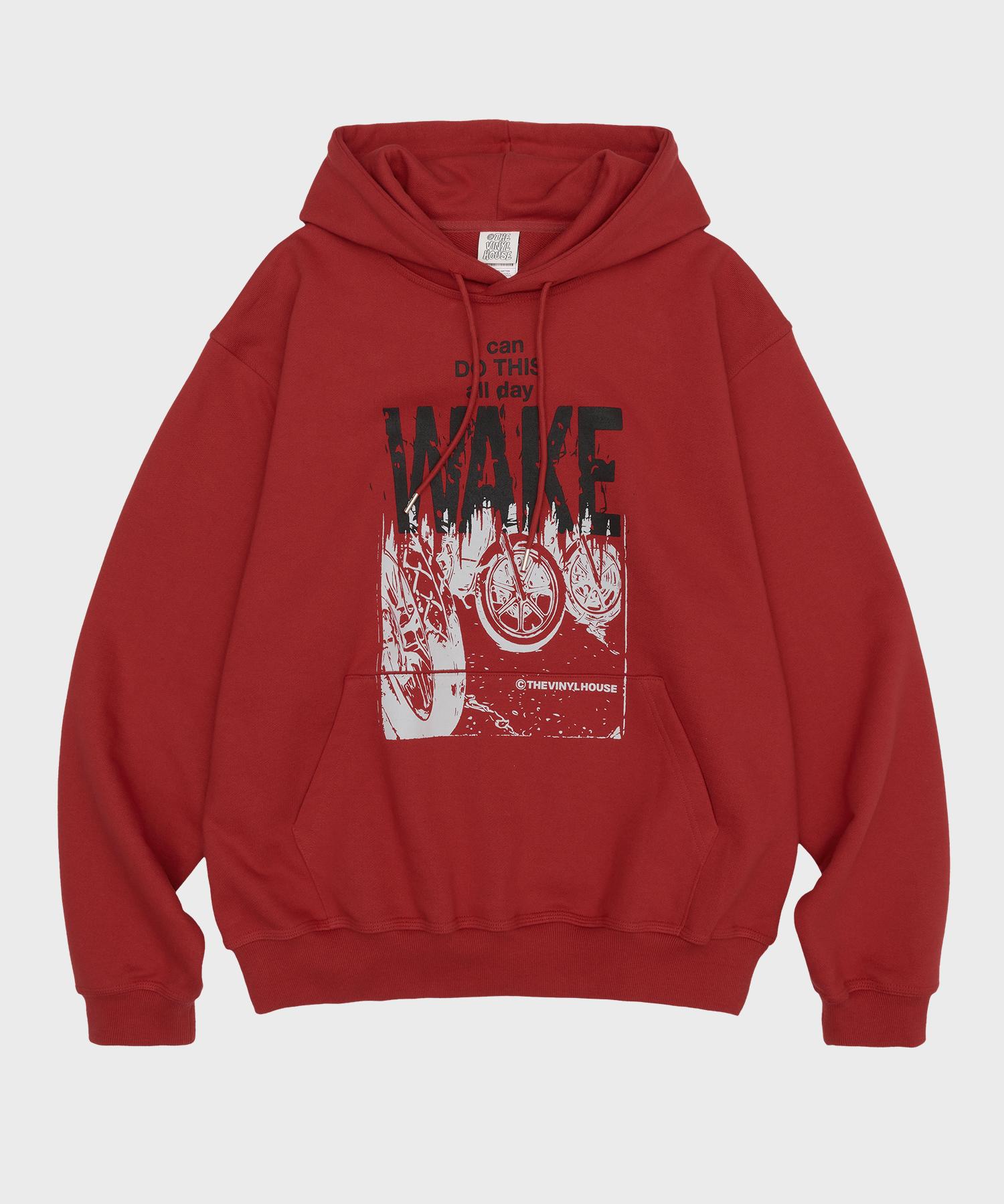 The Vinyl House Wake Hoodie Red (Vh2Esum400A) Red/M