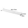 Yamazaki Extendable Exhaust Vent Flat X D10 X Oil Splash 2902 Cover, Type, White, W44.5-77 H2.5cm, Thin, Guard, Extendable,