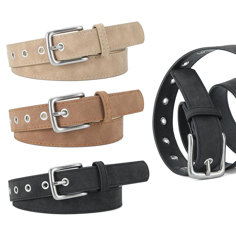 2024 New Women's Frosted Texture PU Pin Buckle Belt - High-End, Versatile and Decorative.