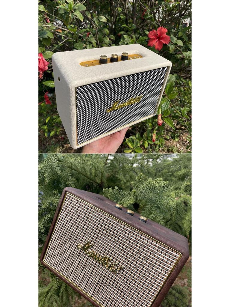 Marshall Speaker Model Audio Figurine: Wood and Leather Prop (Non-functional)
