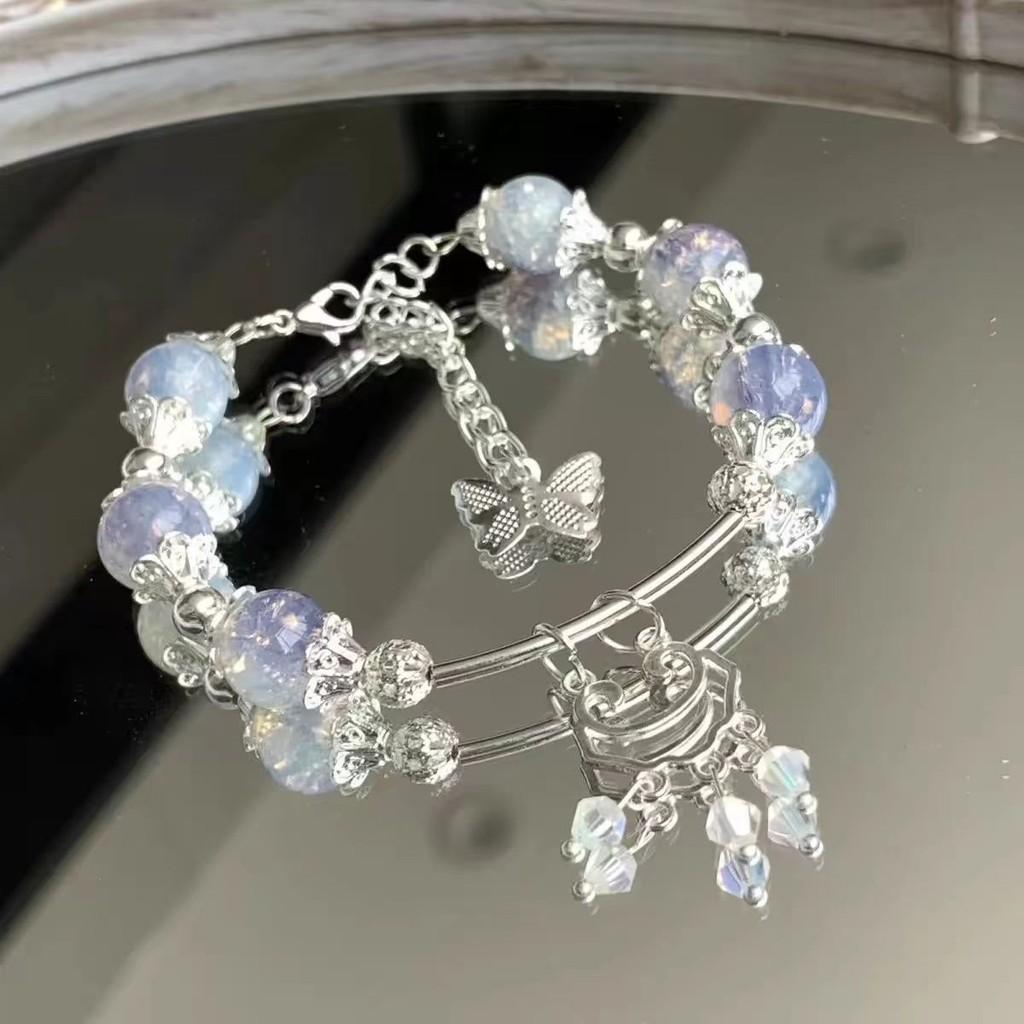 Exquisite Plated Alloy Butterfly And Ginkgo Leaf Bracelet Summer Collection