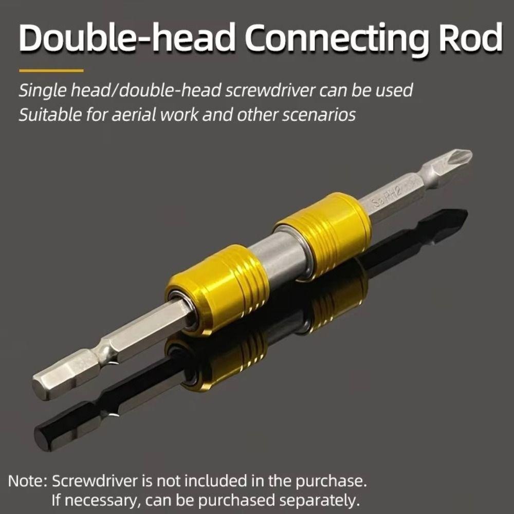 Double Head Bit Holder Portable Electric Drill Holder New Extension Socket
