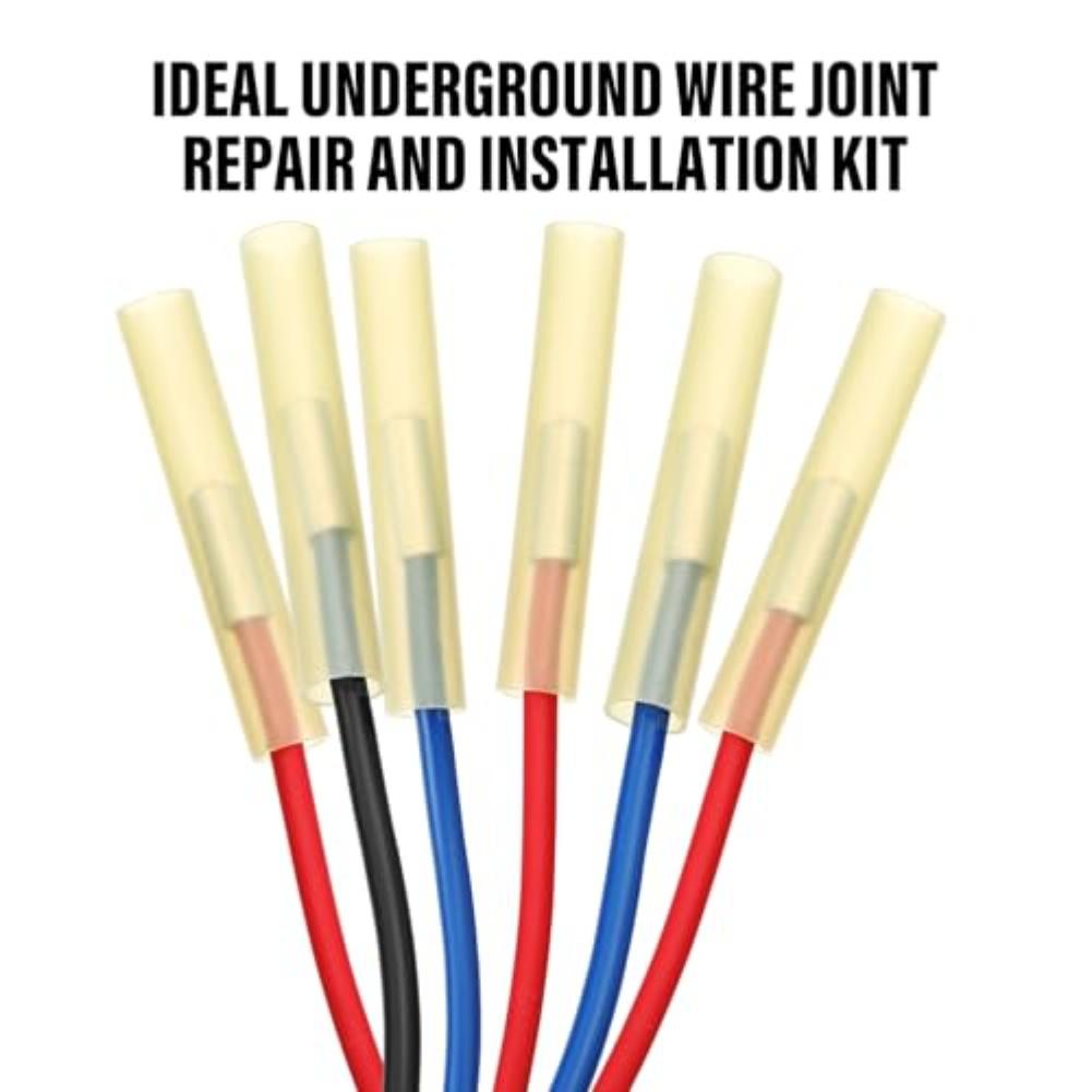 3PCS Submersible Pump Wire Connector Kit with Heat Shrink Tubing Offering Secure and Weatherproof Wire Splicing Solutions
