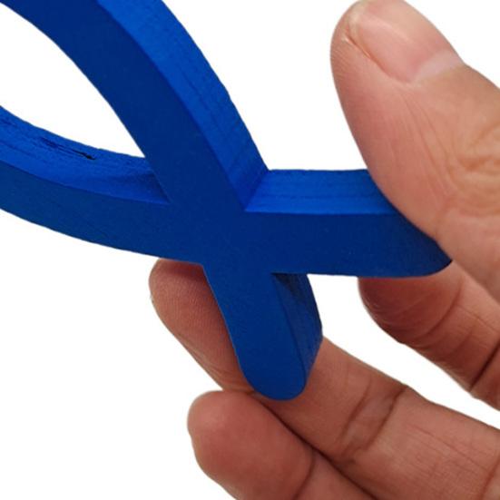 9 st/set Trä Hål Fisk Väggdekoration Nautiskt Kustnära Havstema Hängande Ornament Fiskstim Strand Sjöhus Badrum Väggkonst