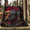 1pc Black Bear Costume Throw Blanket Polyester Fiber, Lightweight Flannel, Soft & Warm, All Season Use for Outdoor, Camping Digital Print