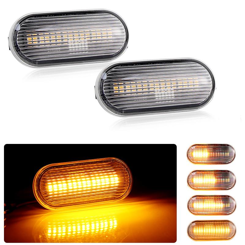 2PCS Led Side Marker Lamp For VW Transporter T5/Multivan Caravelle Amarok Bora Golf3/4 Lupo Passat 3B Passat 3BG Polo 6N/6N2/9N
