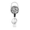 Flower Butterfly Chrysanthemum Doctor ID Badge Clip Lanyards Holder Porta Credencial  Reel Nurse Retractable Keychain Wholesale