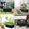 Hochbeet aus Stoff, quadratischer Filz-Garten-Blumen-Wachstumsbeutel, Gemüse-Pflanzbeutel, Pflanztopf mit Griffen, Pflanzbeutel