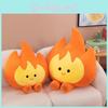 Cute Cartoon Flame Plush Toy Pillow Adorable Fire Element Stuffed Cushion Gift For Her