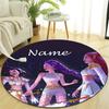 Personalized K-KPop Demon Hunters Round Chair Office Rug - Perfect for Mat, Office Chair & More - Ideal Gift for Birthdays and Holidays
