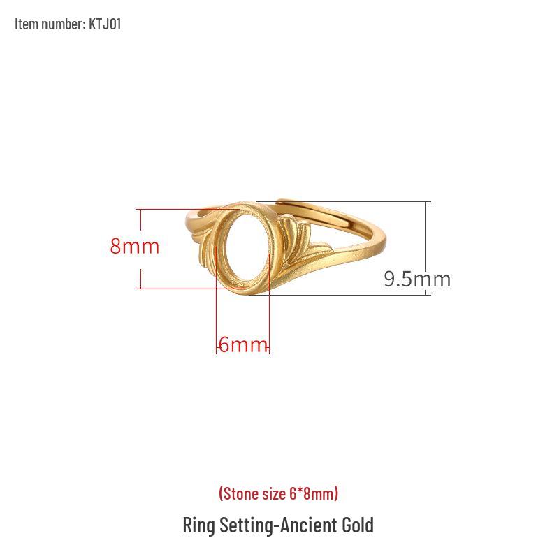 

Кольцо овальной формы из стерлингового серебра 925 пробы для женщин с жадеитом и янтарем Adjustable opening