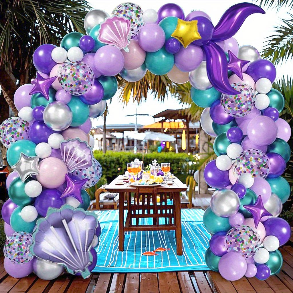 Mermaid Theme Balloon Arch Set for Birthday Party Summer Decoration Graduation and Mother's Day Party Decoration